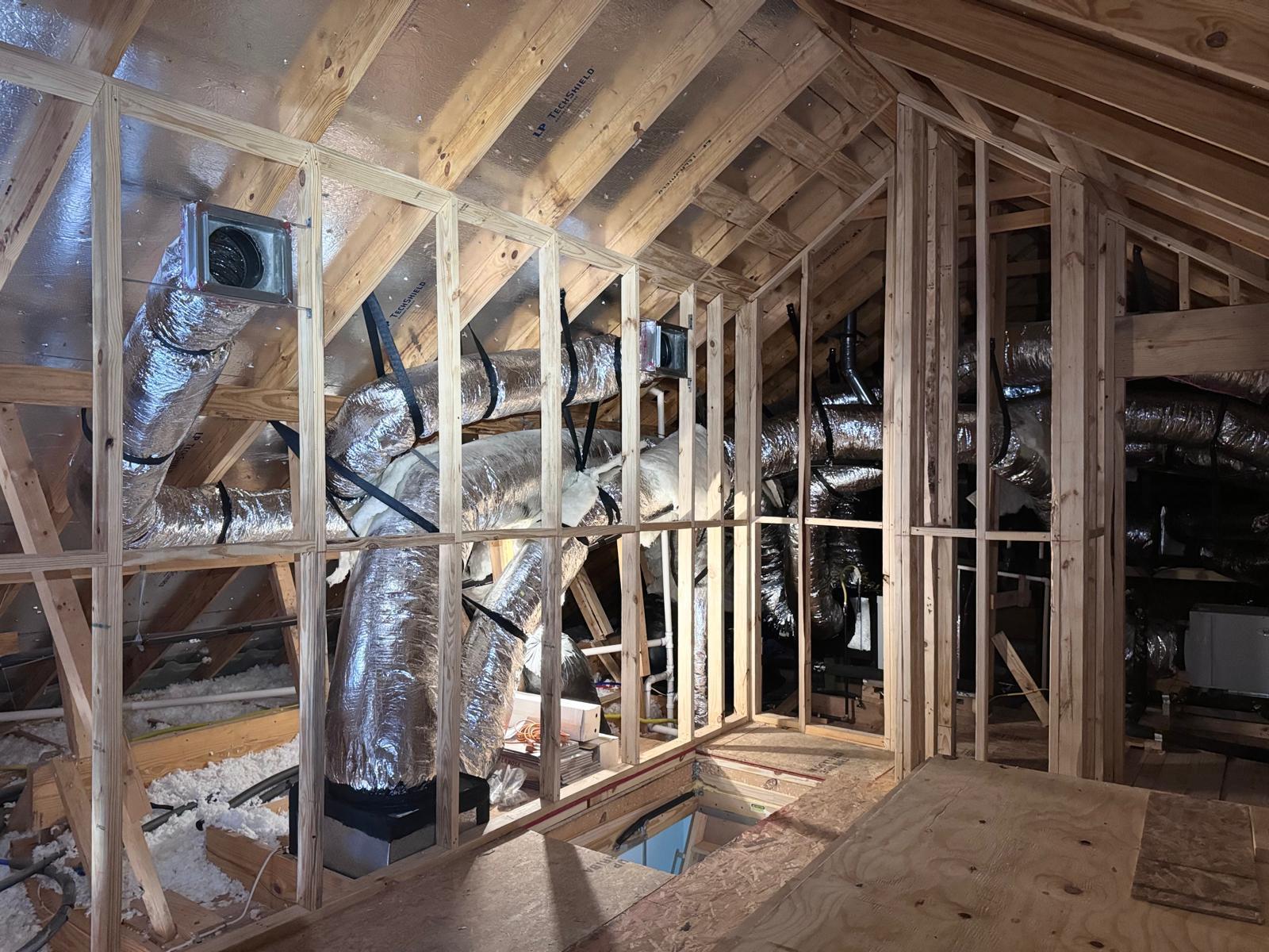 Ductwork - attic hvac ductwork installation houston tx